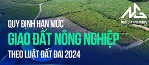 Quy định mới nhất về hạn mức giao đất nông nghiệp theo Luật Đất đai 2024