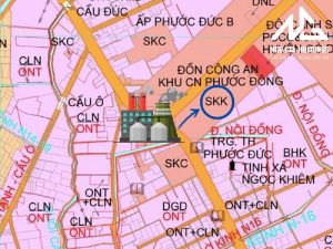 Màu sắc ký hiệu đất SKK trên bản đồ quy hoạch